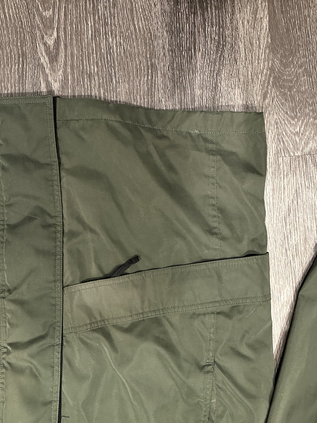 Woolrich Utility Field Rain Jacket Mens XL Green Mesh Lined Lightweight Vintage