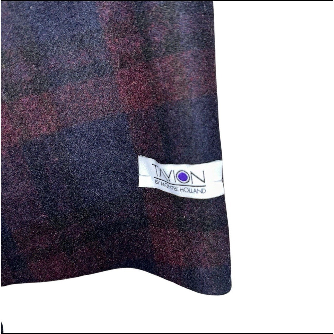NEW Tayion Collection Overcoat Men Sz 42L Navy Plaid Wool Luxury Winter MSRP$495