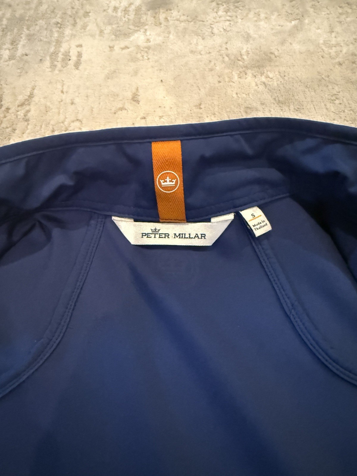 Peter Millar Men’s Blue Full Zip vest size small