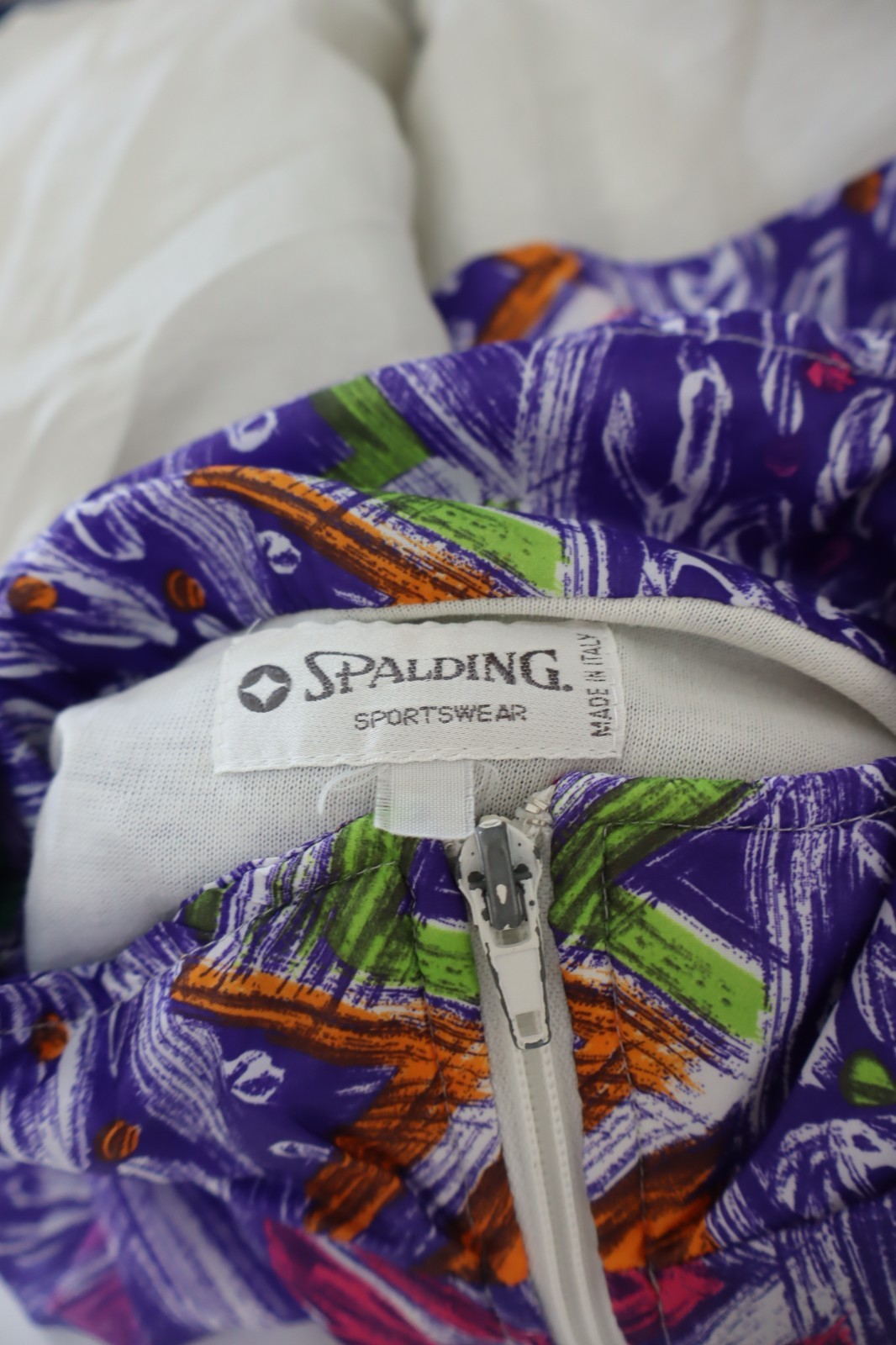 SPALDING MEN’S SPORTS JACKET size L MAN CASUAL VINTAGE JACKET ZIPPER
