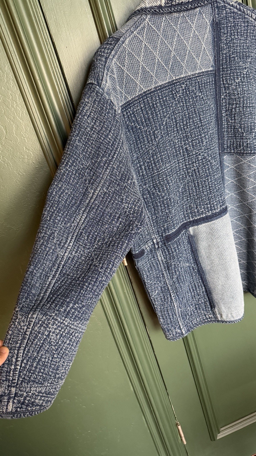PORTER CLASSIC KENDO SASHIKO FRENCH JACKET HYBRID Sz Large US SELLER NWT