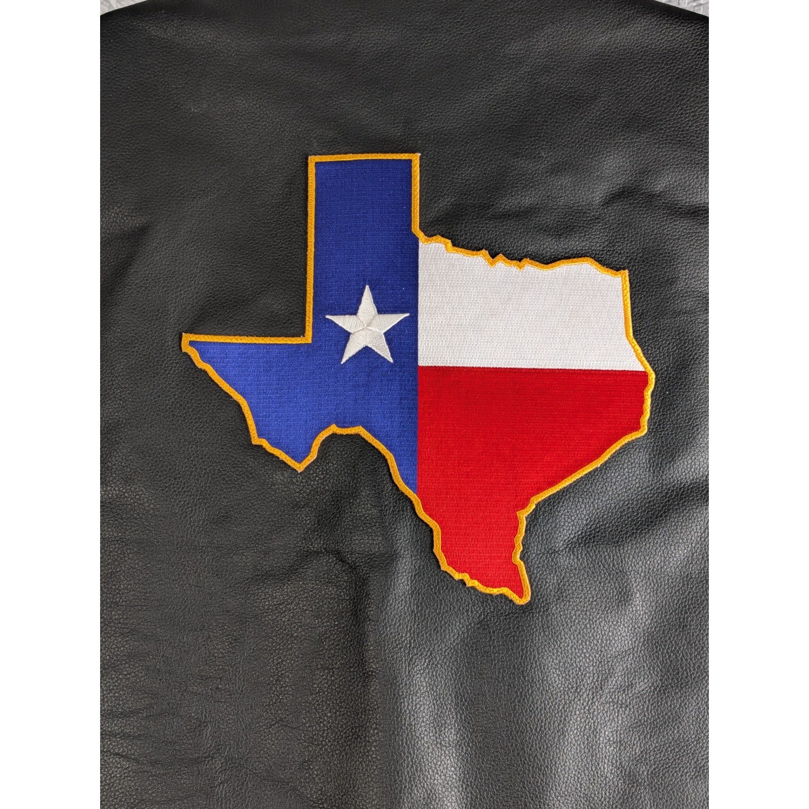Highway Hawks Mens XL Black Leather Biker Vest Texas Scottish Patches Side Lace