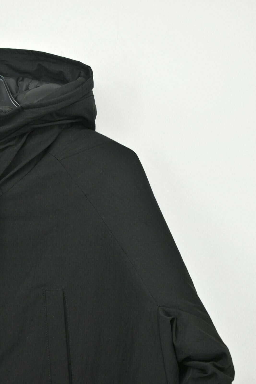 Slate & Stone Mens Hooded Zip Front Jacket Long Sleeve Four Pockets Button Front