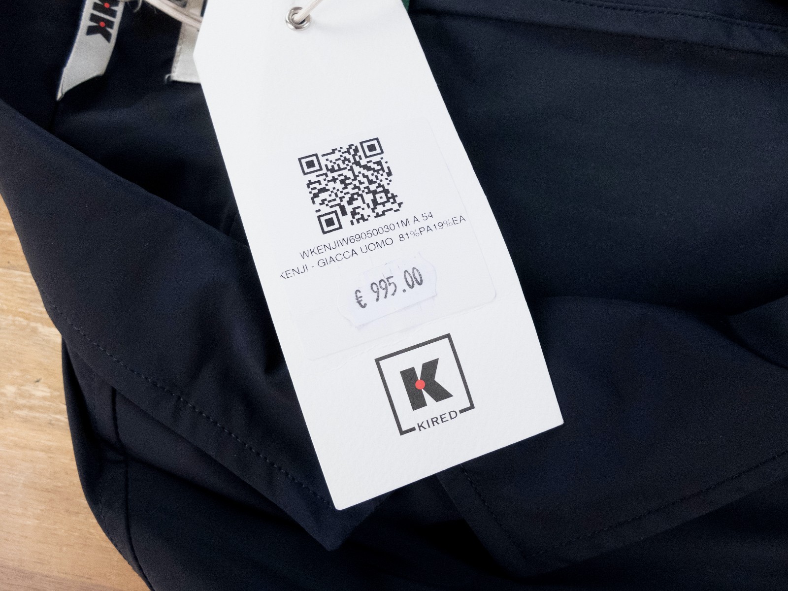 (NO CUSTOMS TAX) KIRED by Kiton Kenji navy blue lightweight nylon jacket XXL