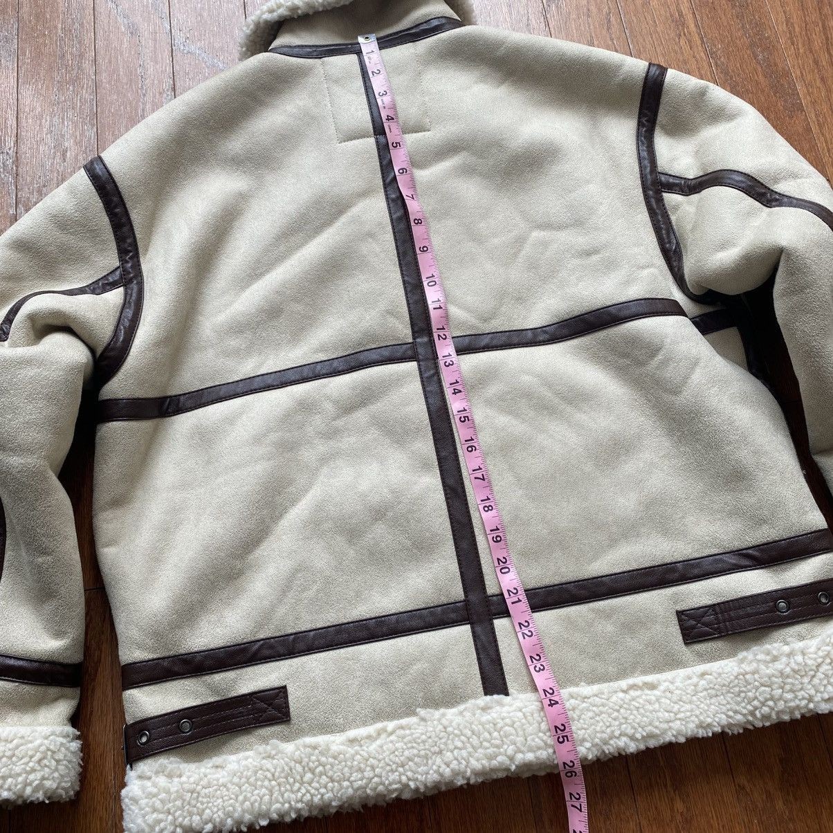 Alpha Industries Shearling Styled Asymmetrical Bondage Jacket Size M