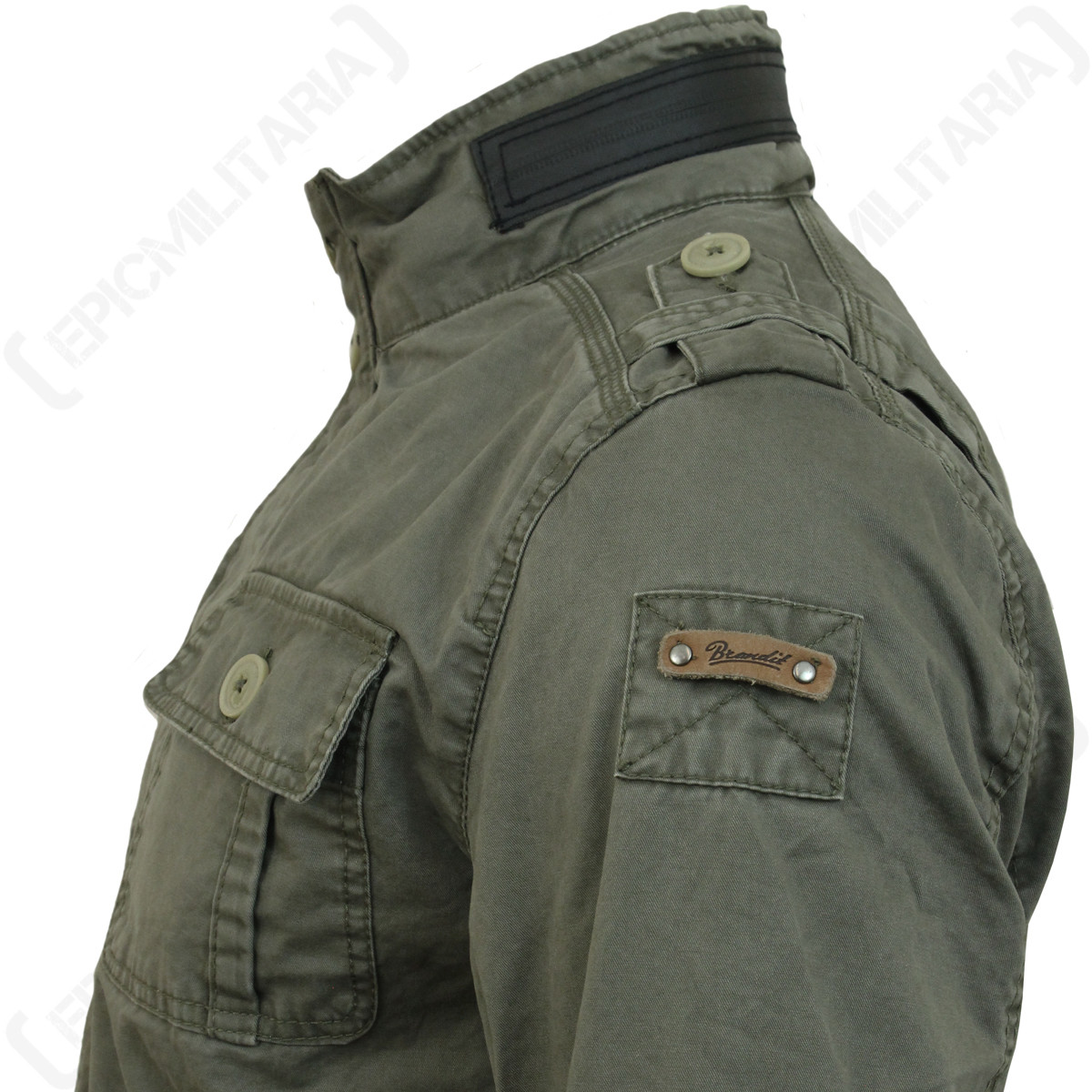 Brandit Britannia Jacket – Olive – Coat Green Military Hood Top All Sizes New