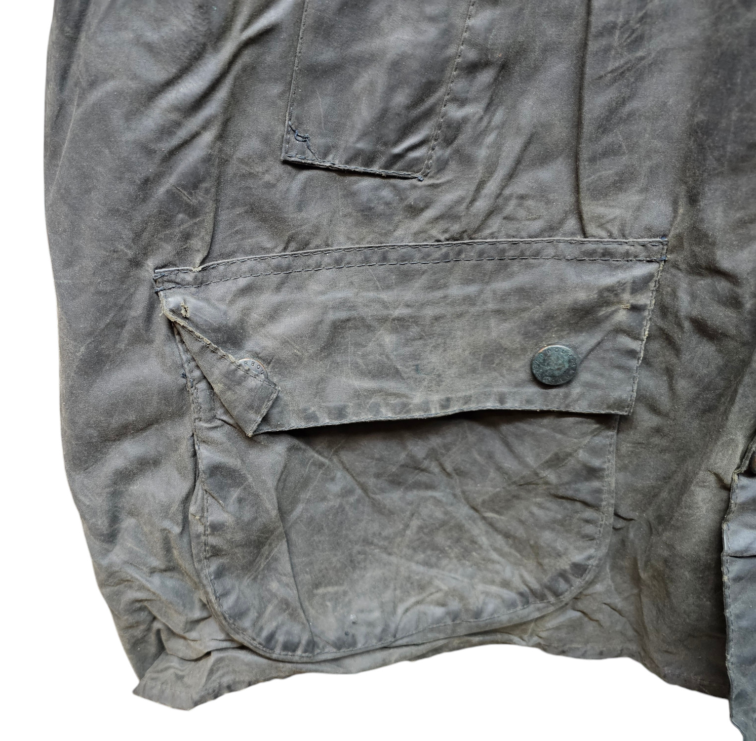Vintage Retro Barbour A105 Bedale Dark Green Wax Jacket C50 127CM Made In GB #32