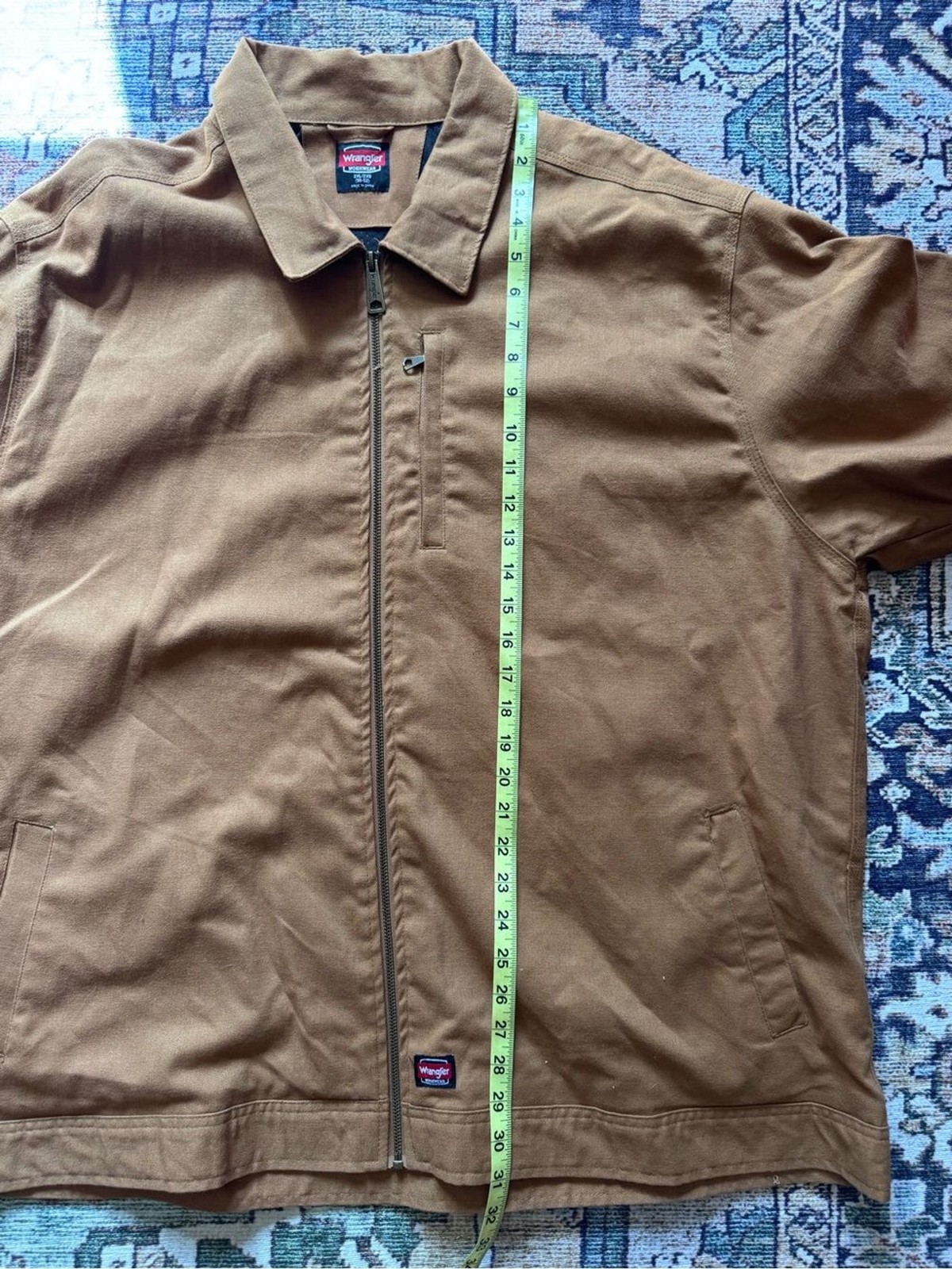 Wrangler Workwear Men’s Short Zip Jacket Size XXL