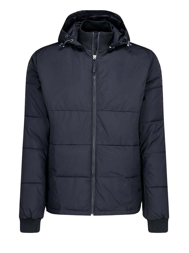 NWT : A|X ARMANI EXCHANGE Mens Quilted Hooded Jacket : NAVY : S – XXL