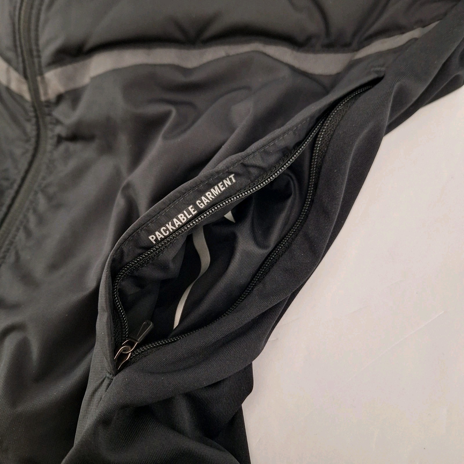 Nike Aeroloft 800 Running Vest Mens XL Black Goose Down Fill Full Zip 800497-010