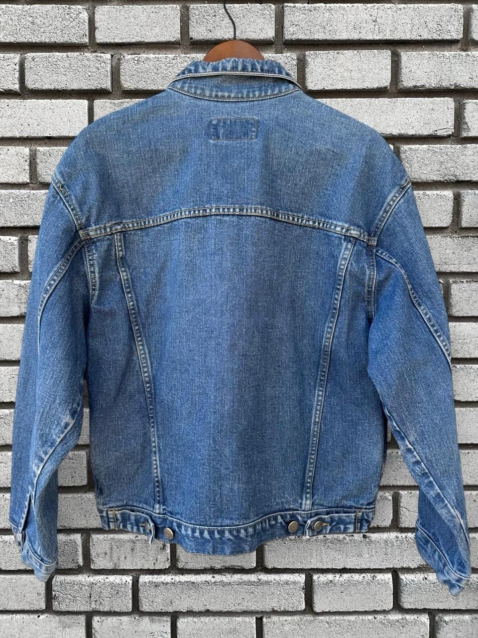 Vintage 80s 90s “Breaker Jeans” Denim Trucker Jacket Medium / Large 23.5” x 24”