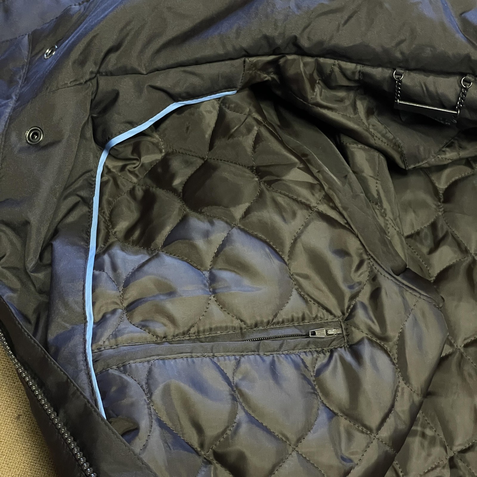 American Modern Alexander Julian Jacket Mens Medium Quilted Parka Coat Pockets