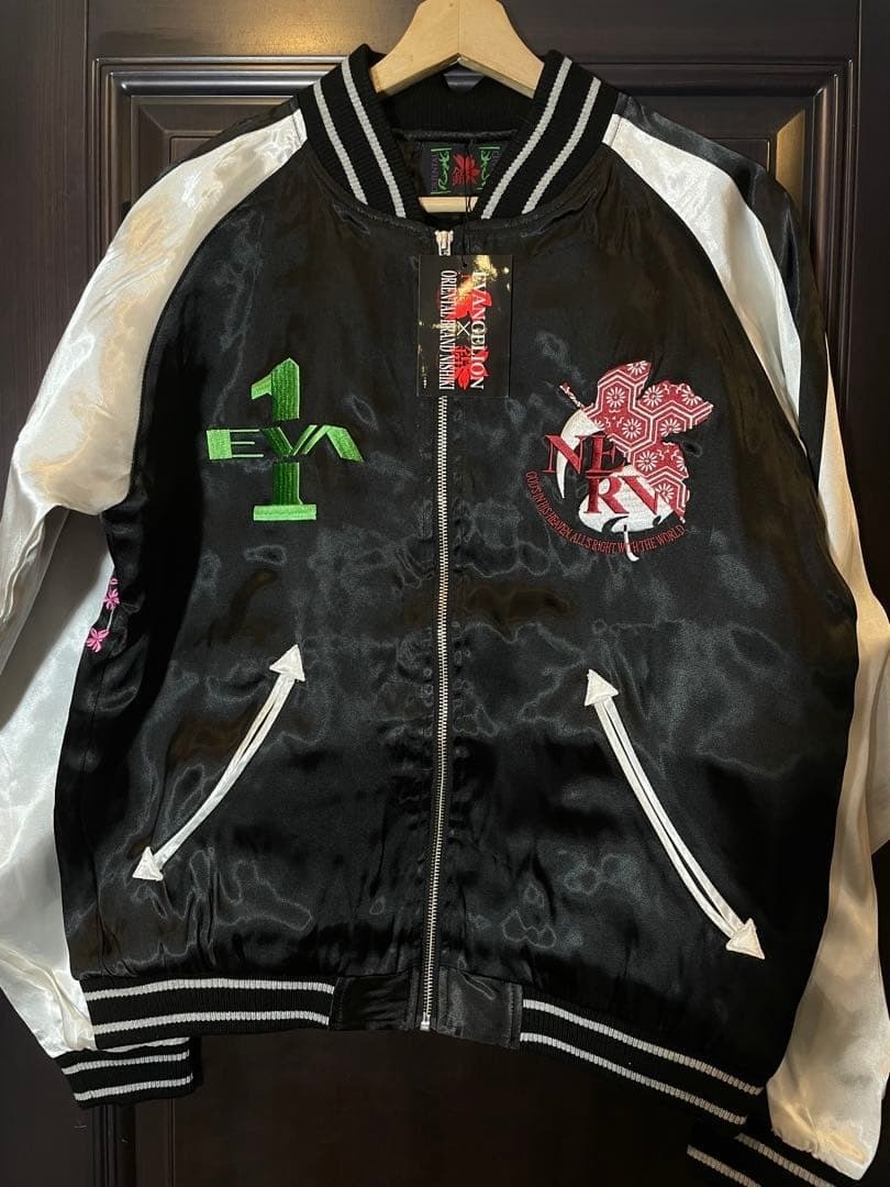 Nishiki x Evangelion Eva-01 & Sakura Jacket Sukajan Embroidered JP L (US M)