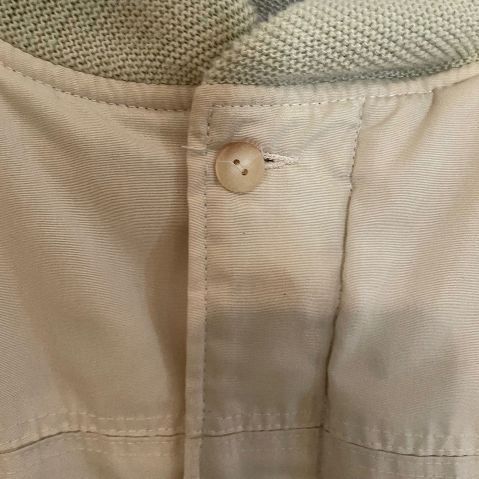 Catalina Varsity Jacket Mens Style Made USA Casual Outerwear Cream Bomber 44 L