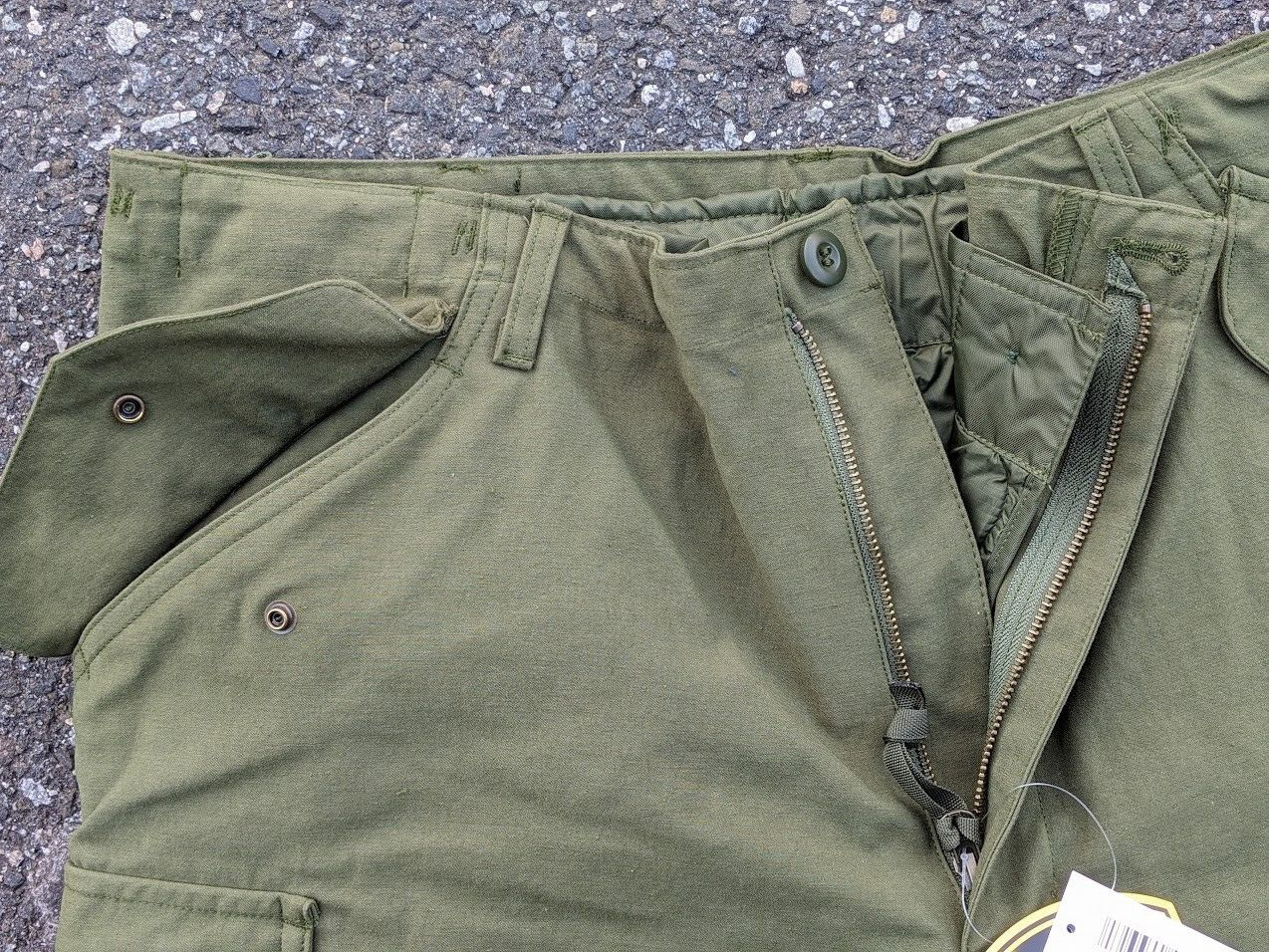Quality M65 OD Field Coat Jacket or Pants or Set with Removable Liners NYCO