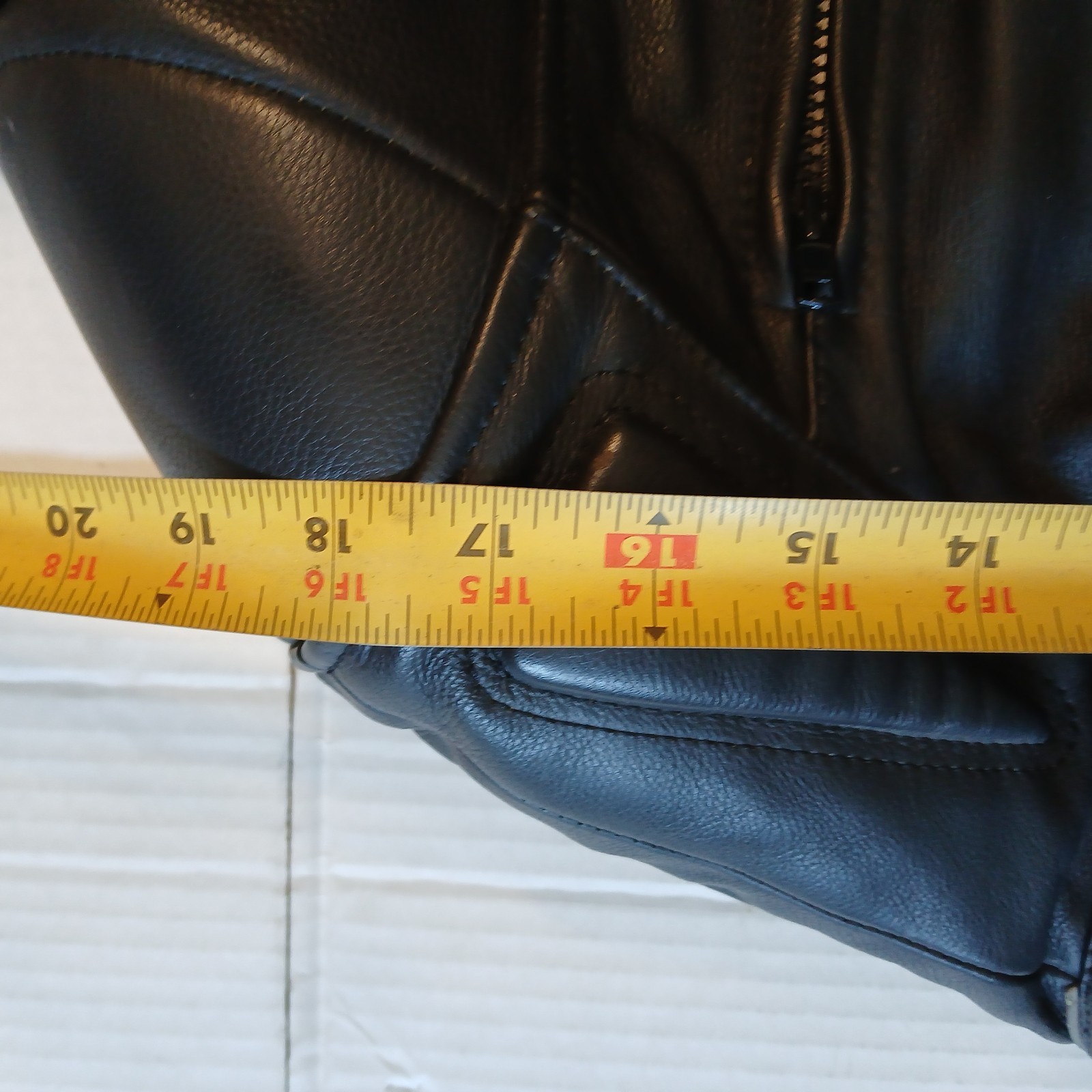 Street Legal Performance Men’s Black Leather Padded Motorcycle Jacket 2XL XXL