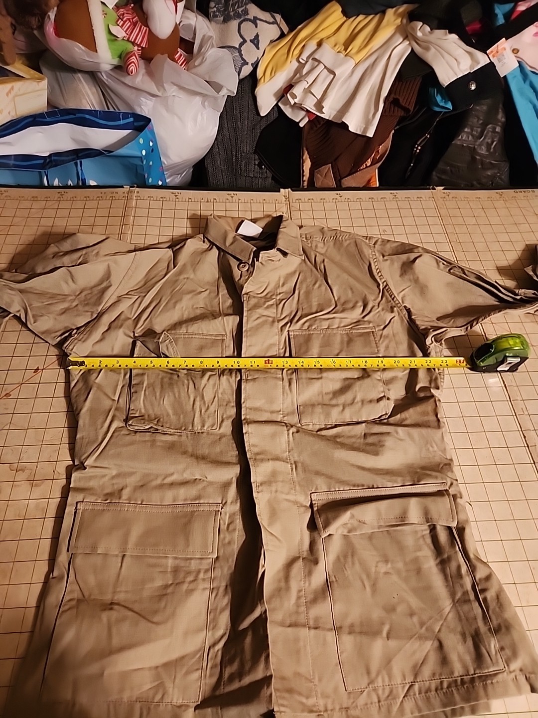 Propper Combat Coat Mens BDU Ripstop Shirt 100% Cotton Khaki Medium Long New