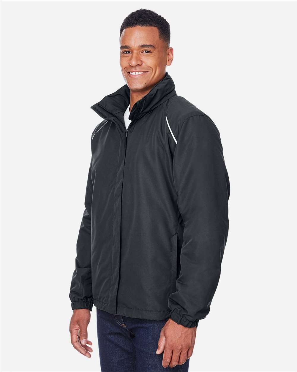 🔥 CORE365 Men Profile Fleece-Lined All-Season Jacket pockets Up To 5XL 88224