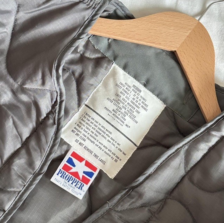 Propper Men’s Quilted Insulated Military Jacket Gray M 37-41″ Chest