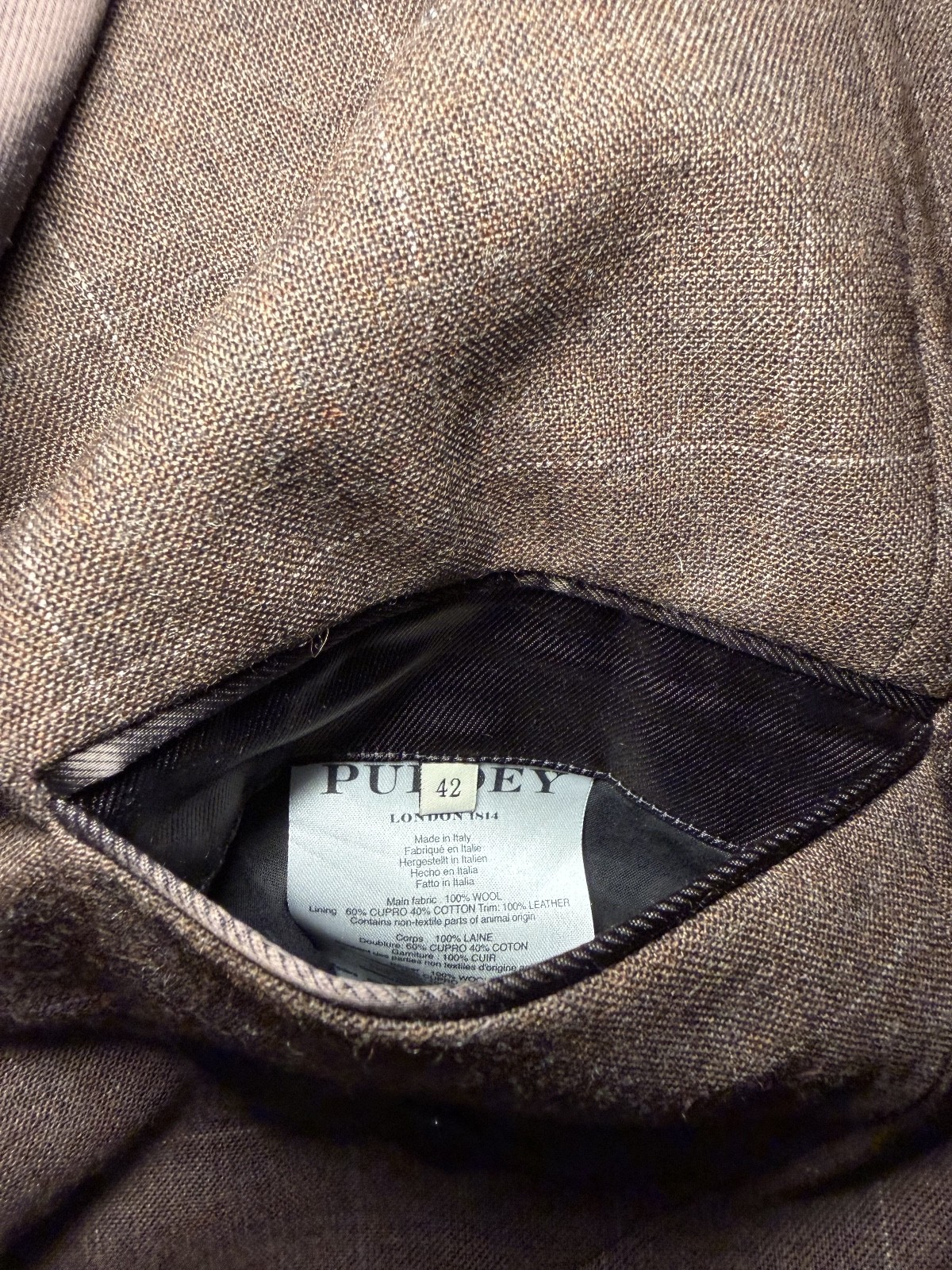 James Purdey Duke Hacking Jacket Blazer Coat Sienna Brown 42 UK XL £2,345 New