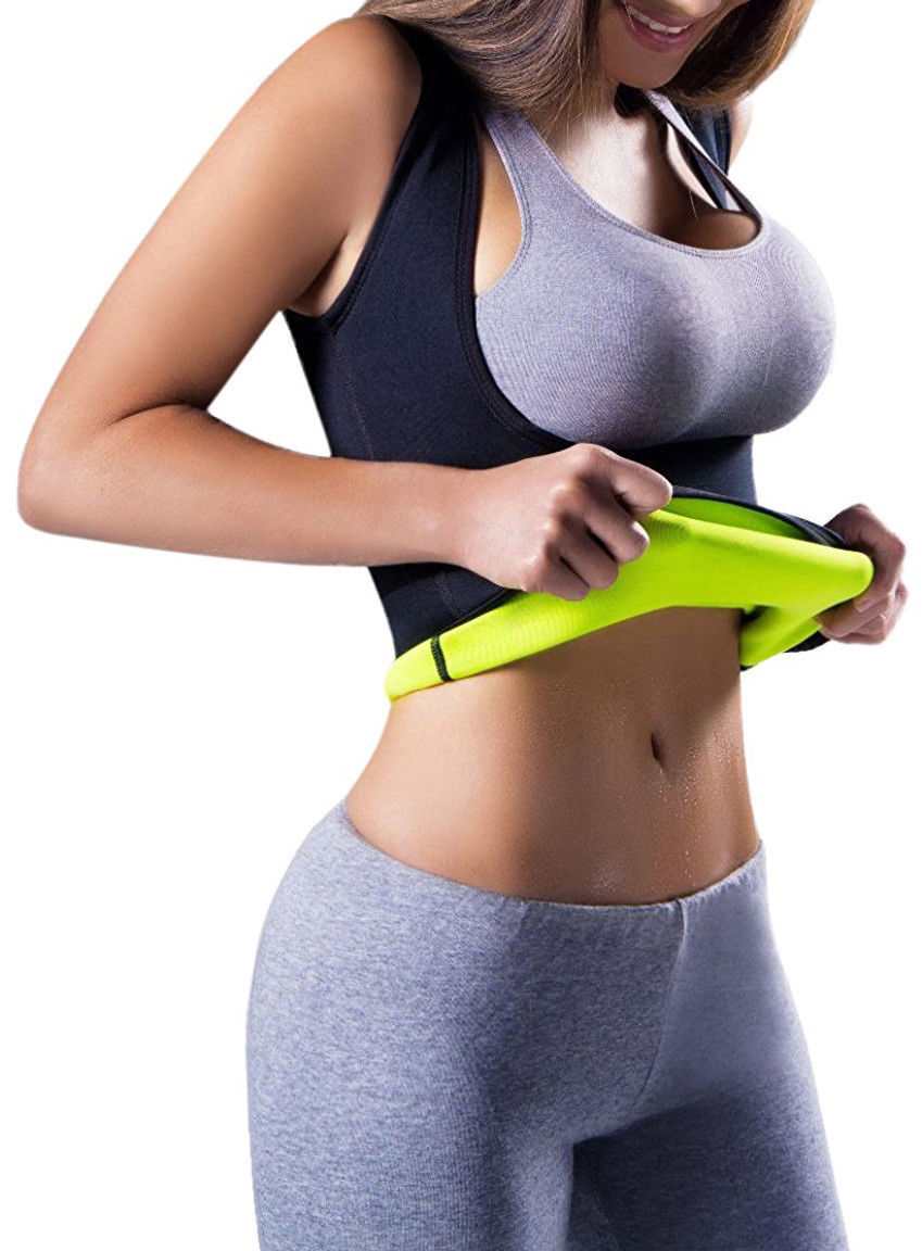 Mens Weight Loss Waist Trainer Vest Sauna Sweat Body Shaper Slimming Trimmer US
