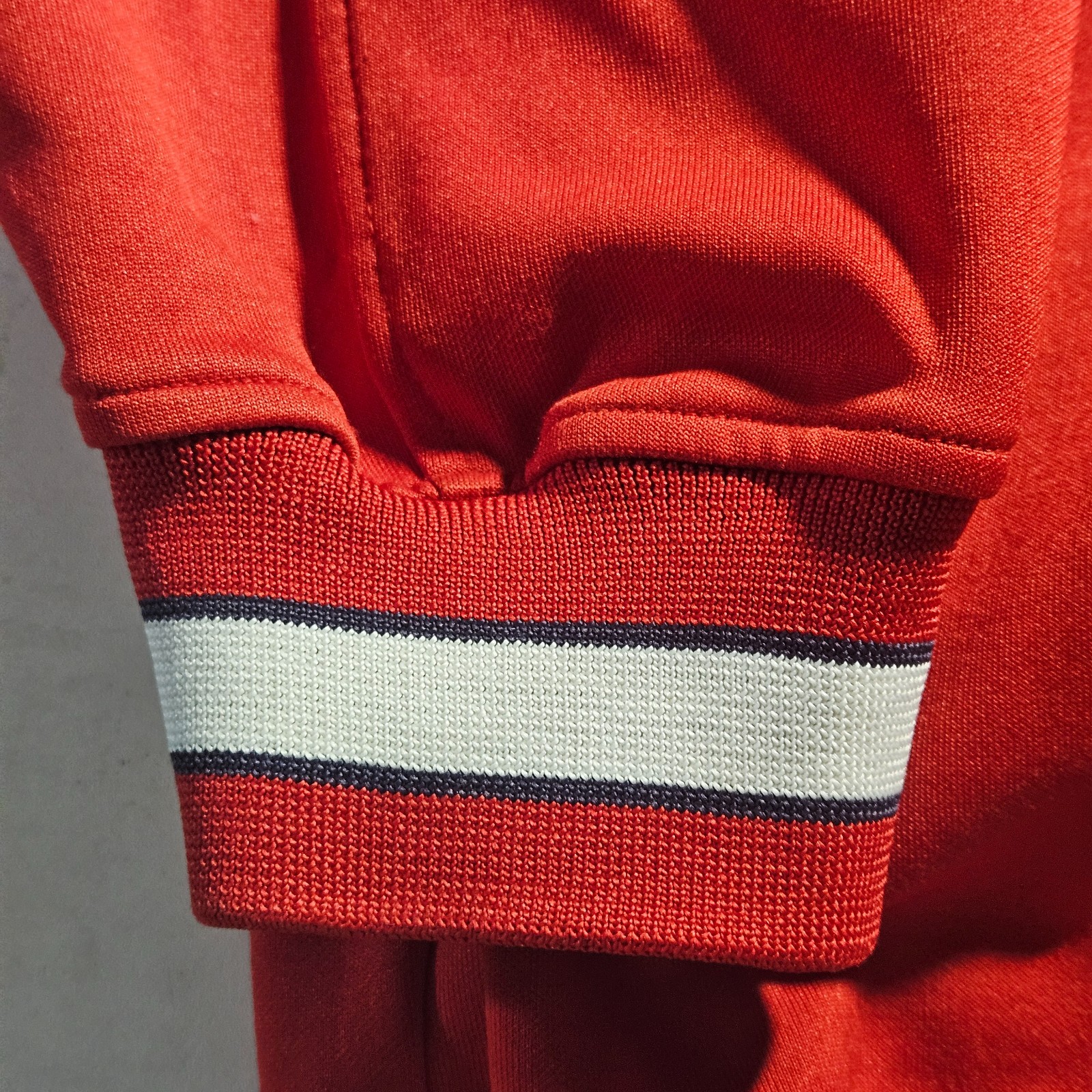 Vintage Red White G Unit Heavyweight Embroidered Full Zip Jacket 2XL Nice