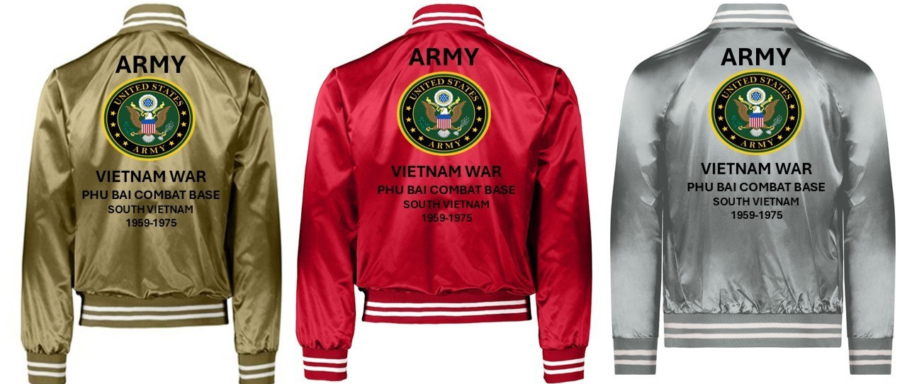 ARMY*VIETNAM* FIREBASE BASTOGNE *SATIN JACKET*ARMY OFFICIAL LICENSE
