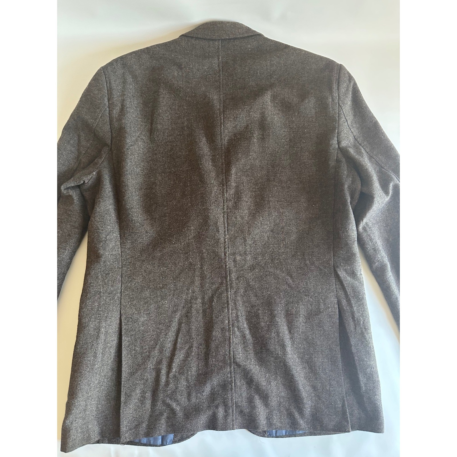 Pronto Uomo Blue Men’s Blazer Brown Wool Blend Sport Coat Jacket Size Medium