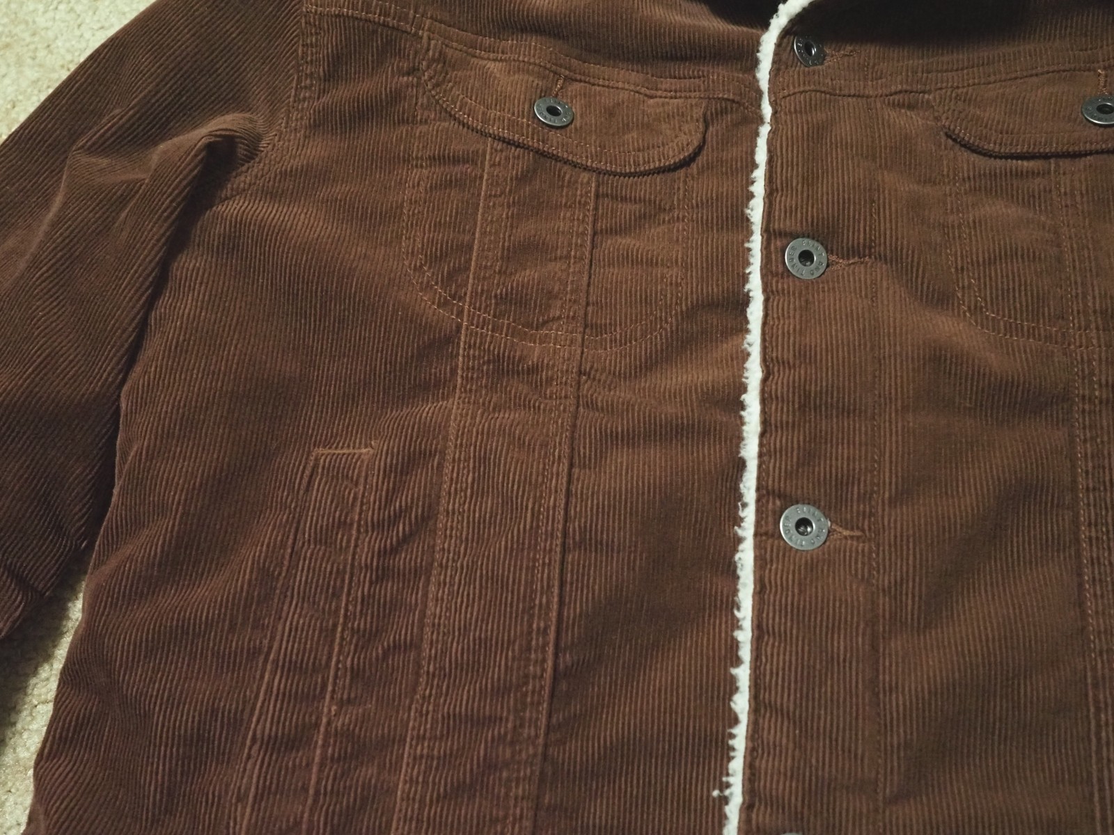 Flint and Tinder Sherpa-Lined Trucker Jacket Men’s Small Whiskey Huckberry