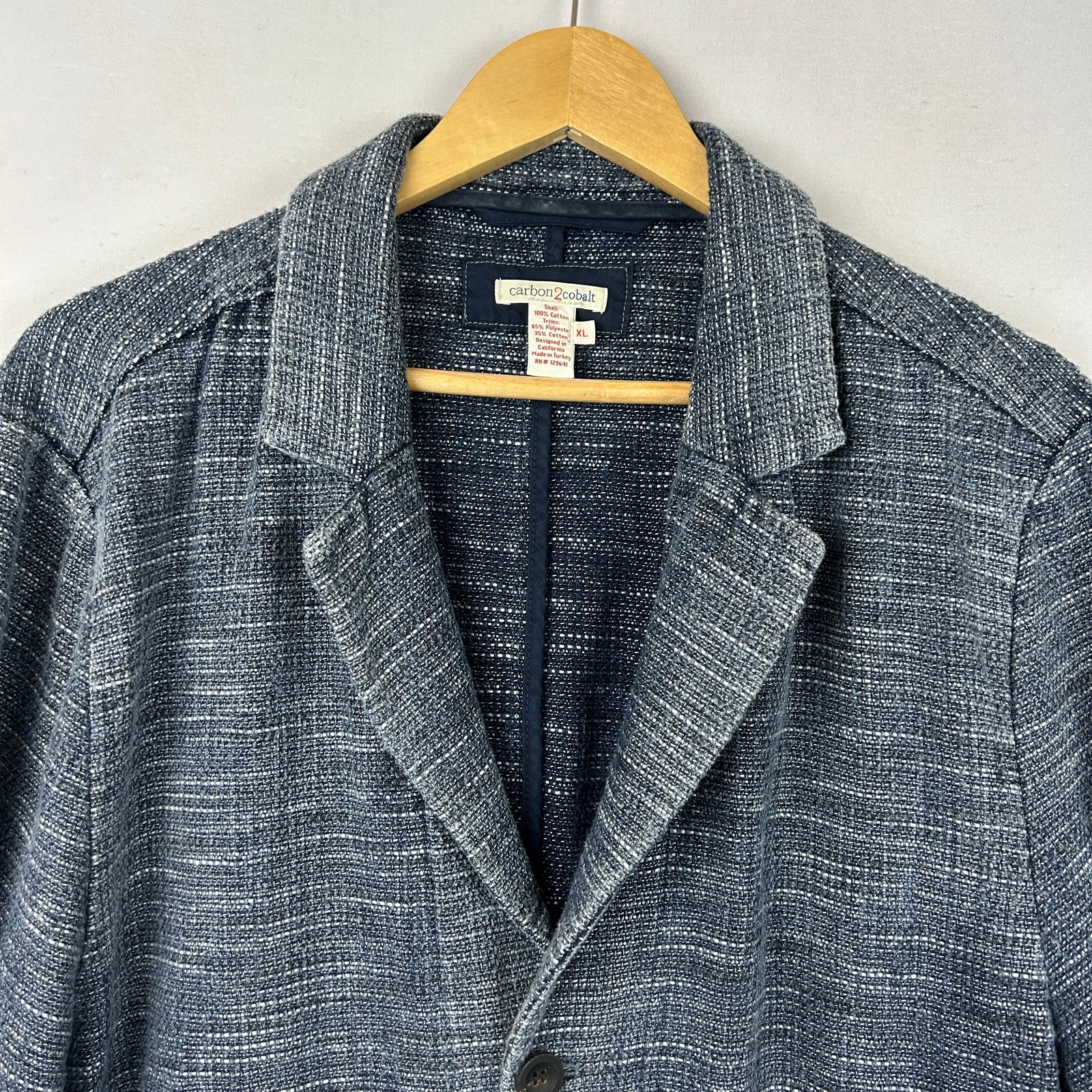 Carbon2Cobalt Metamorphic Blazer Blue Four Button Sports Coat Men’s Size XL