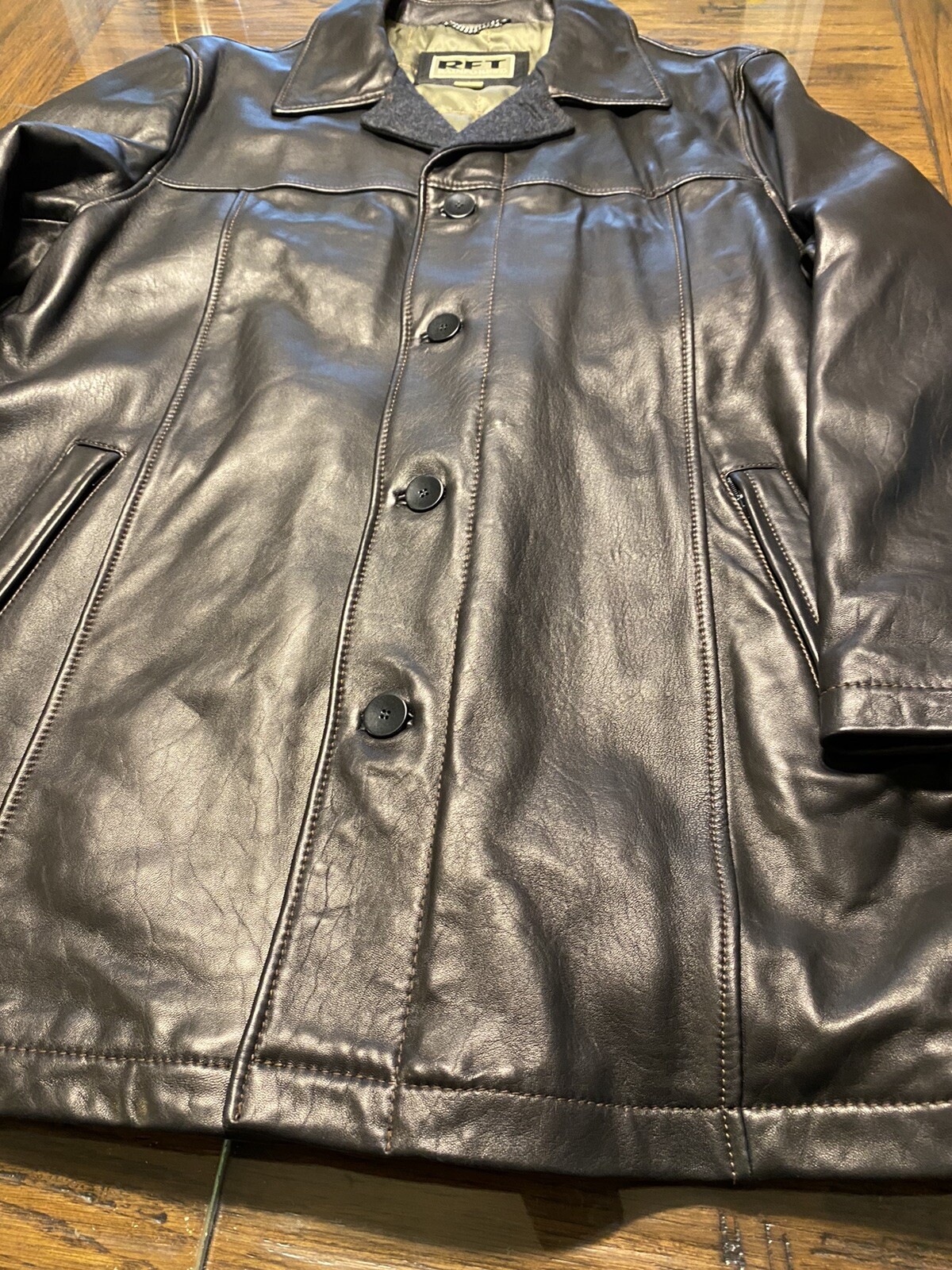 New Rainforest RFT 100% Genuine Lambskin Leather Jacket Mens XXL