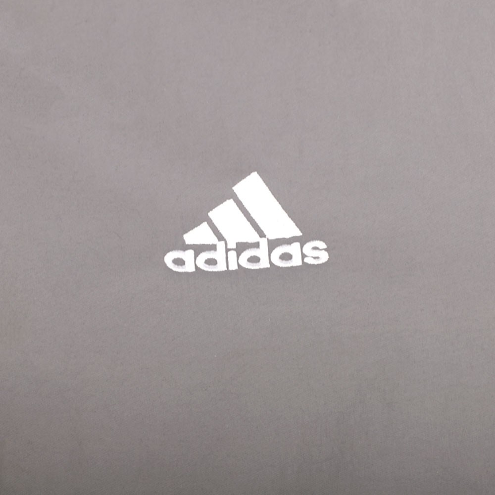 adidas Dugout Coaches Button Up Jacket Mens Grey Casual Athletic Outerwear FR637