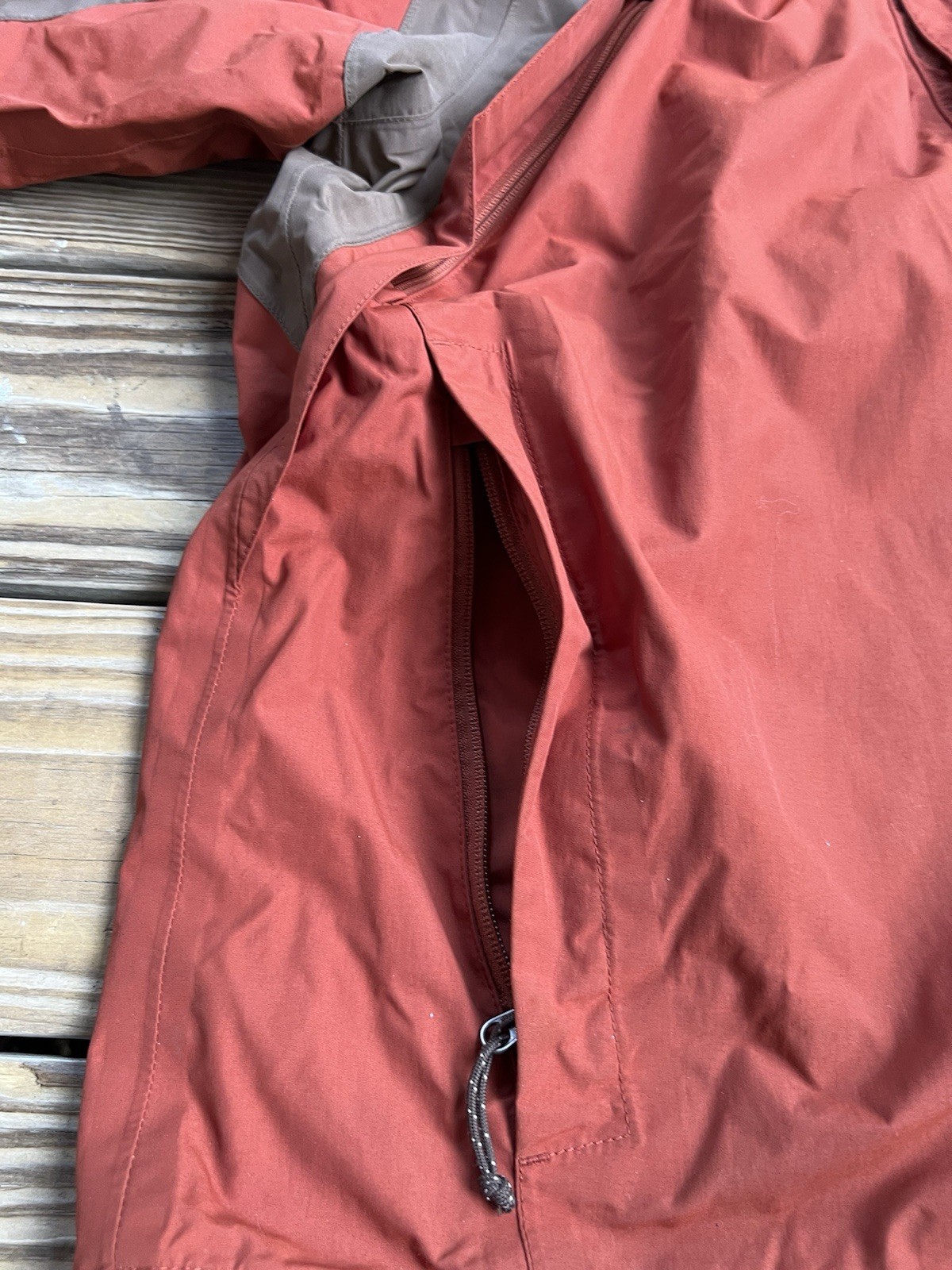 Vintage The North Face Hyvent Full Zip Outdoor Jacket XL Gorpcore Style Orange