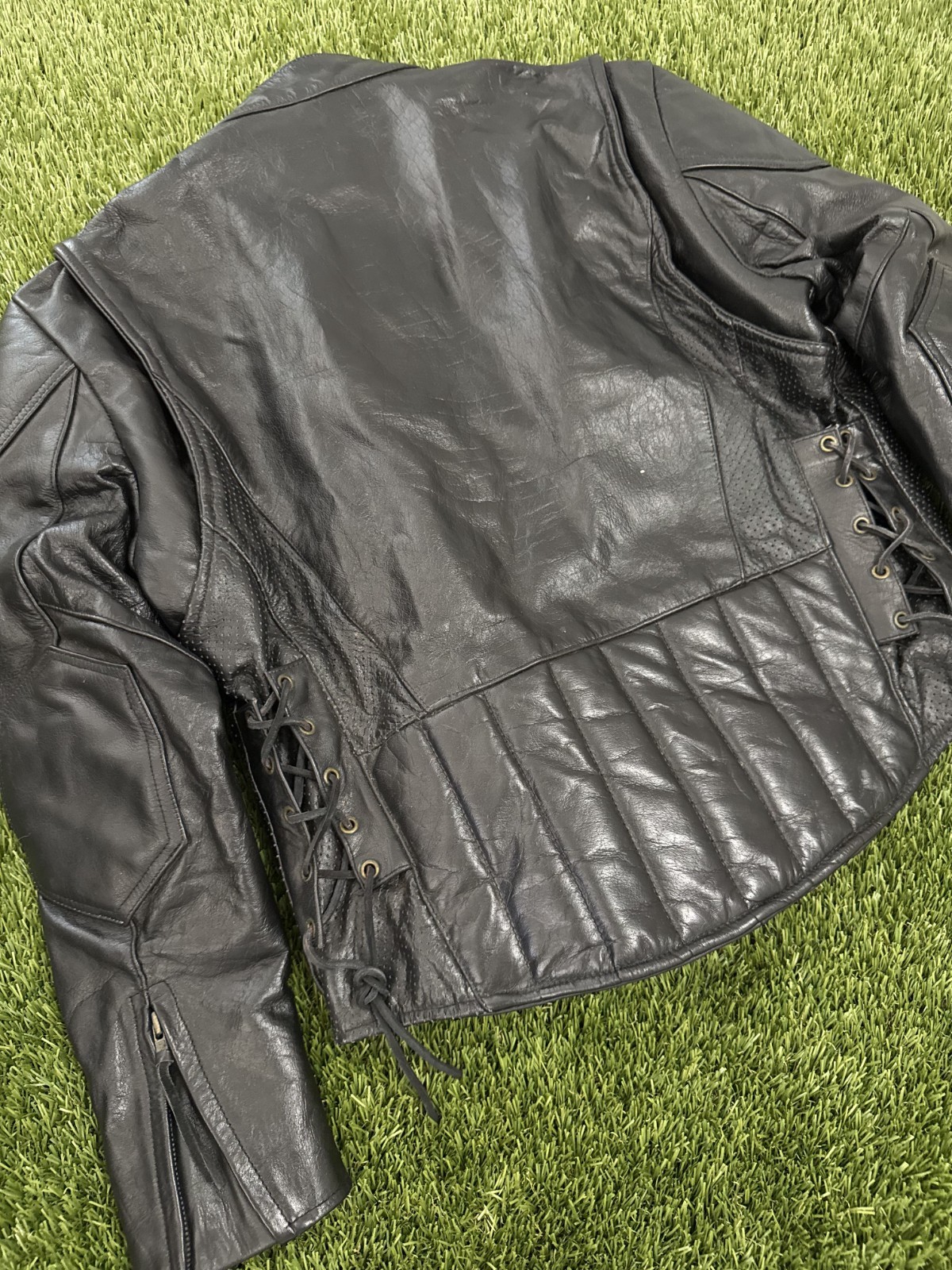 Black Leather King Biker Jacket 100% Real Leather – Great Condition