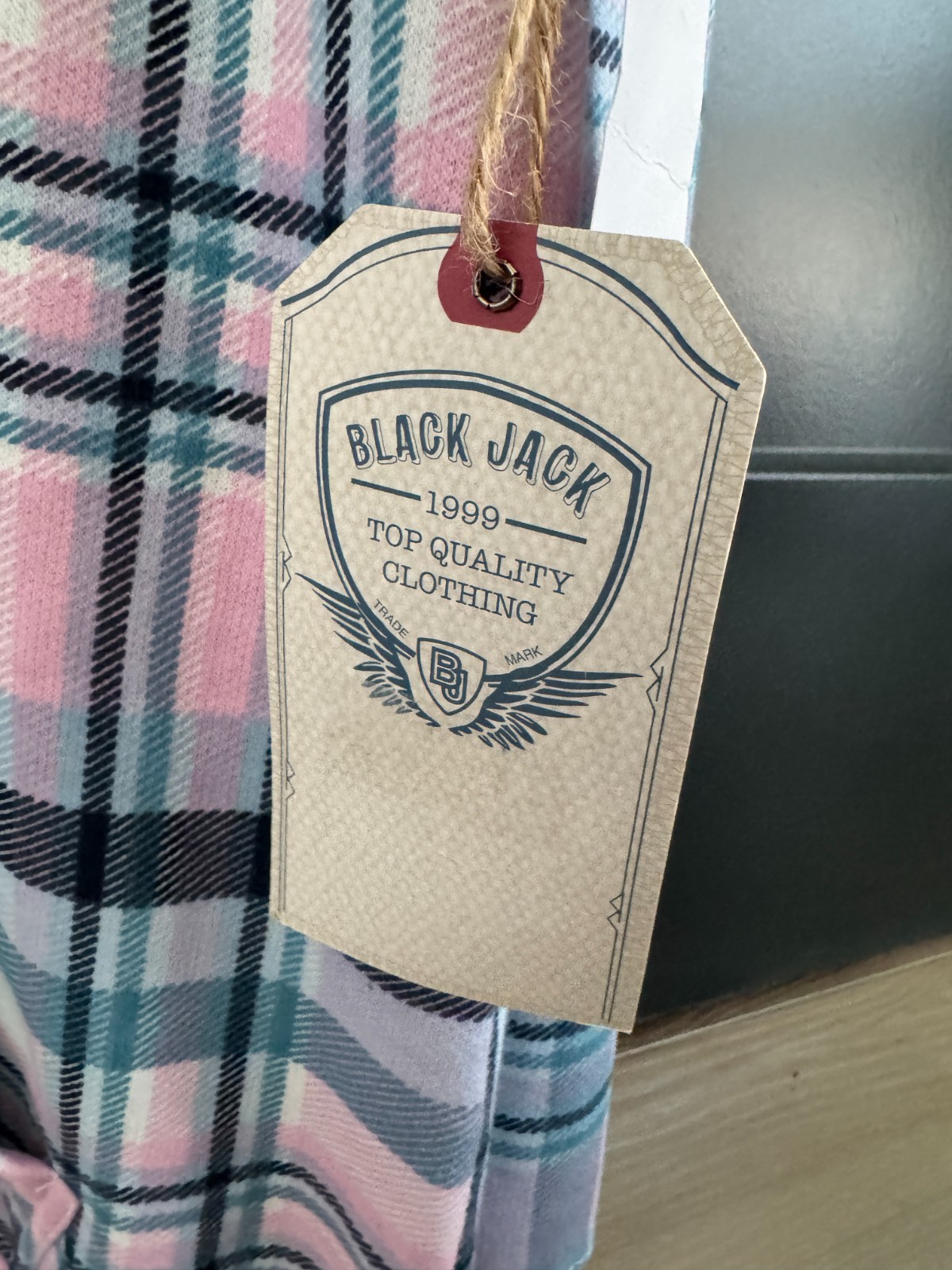 BlackJack Printed Plaid Hood XLarge – NEW