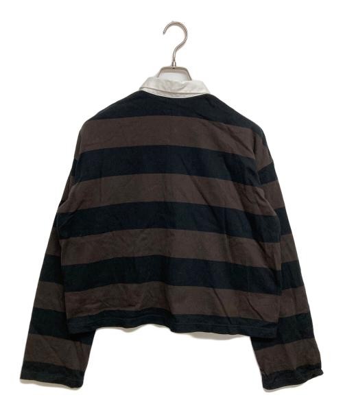 IENA Brown and Black Cotton Lager Short Pullover Women’s Top