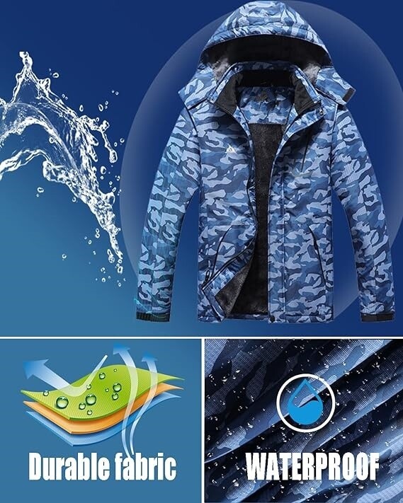 Chamarras De Hombre De Invierno Para El Frio Comoda Calidad Tamaño Grande NEW US