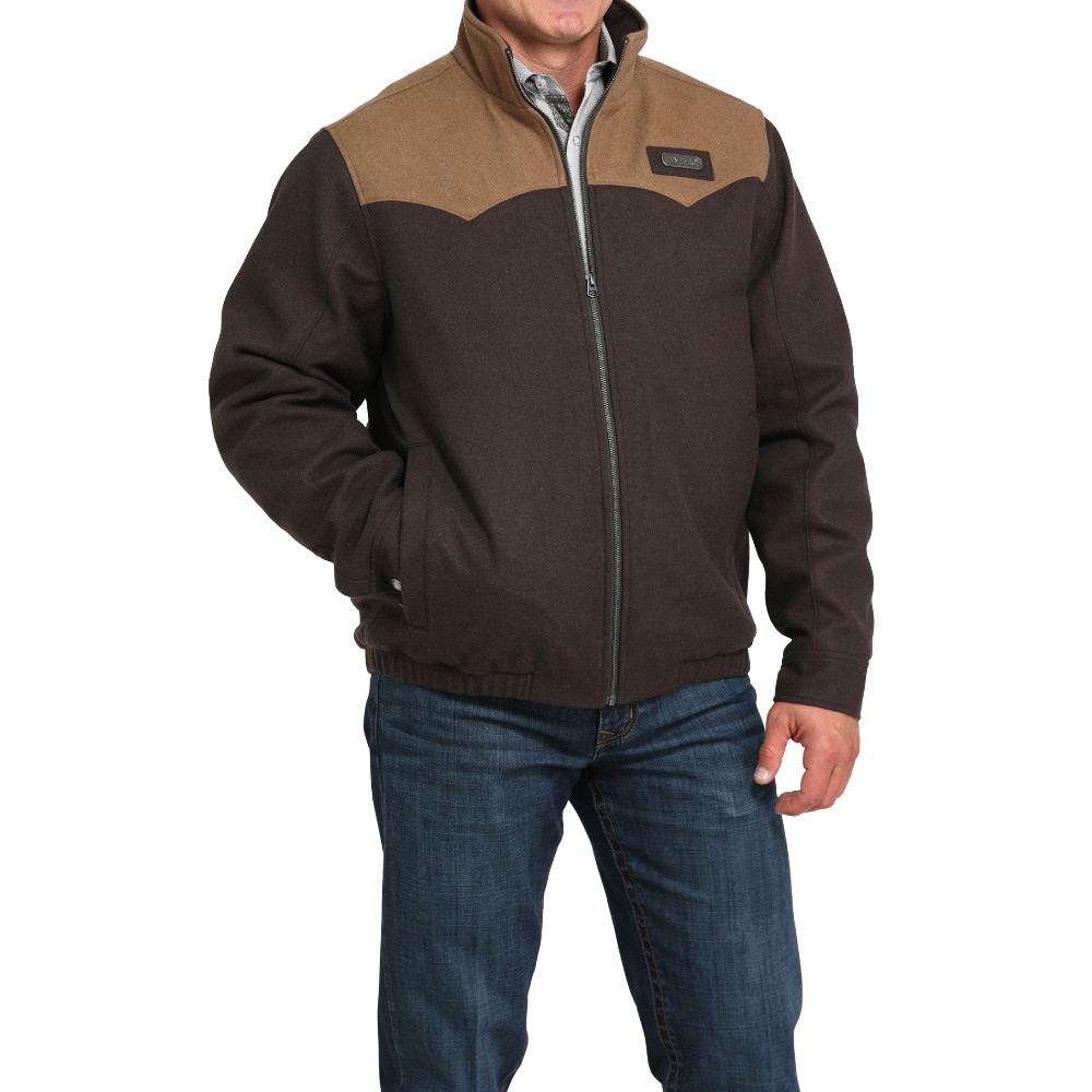 Cinch Men’s Concealed Carry Wooly Brown Jacket MWJ1590005