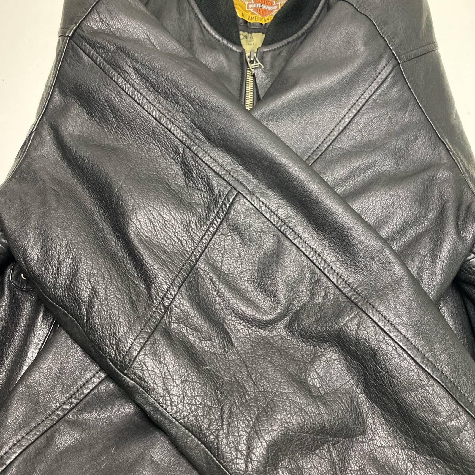 Vintage Harley Davidson Jacket Mens M Motorcycle V-Twin Power Leather Bomber