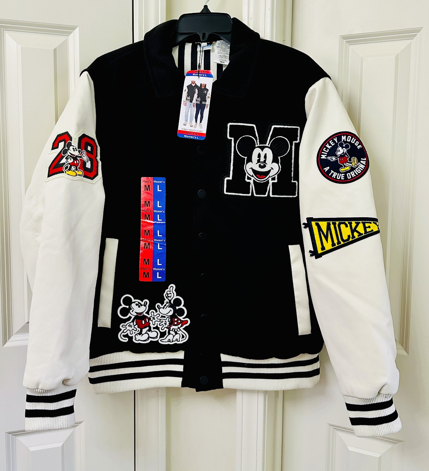 Disney Adult Unisex Varsity Jacket, Men’s M/ Ladies L