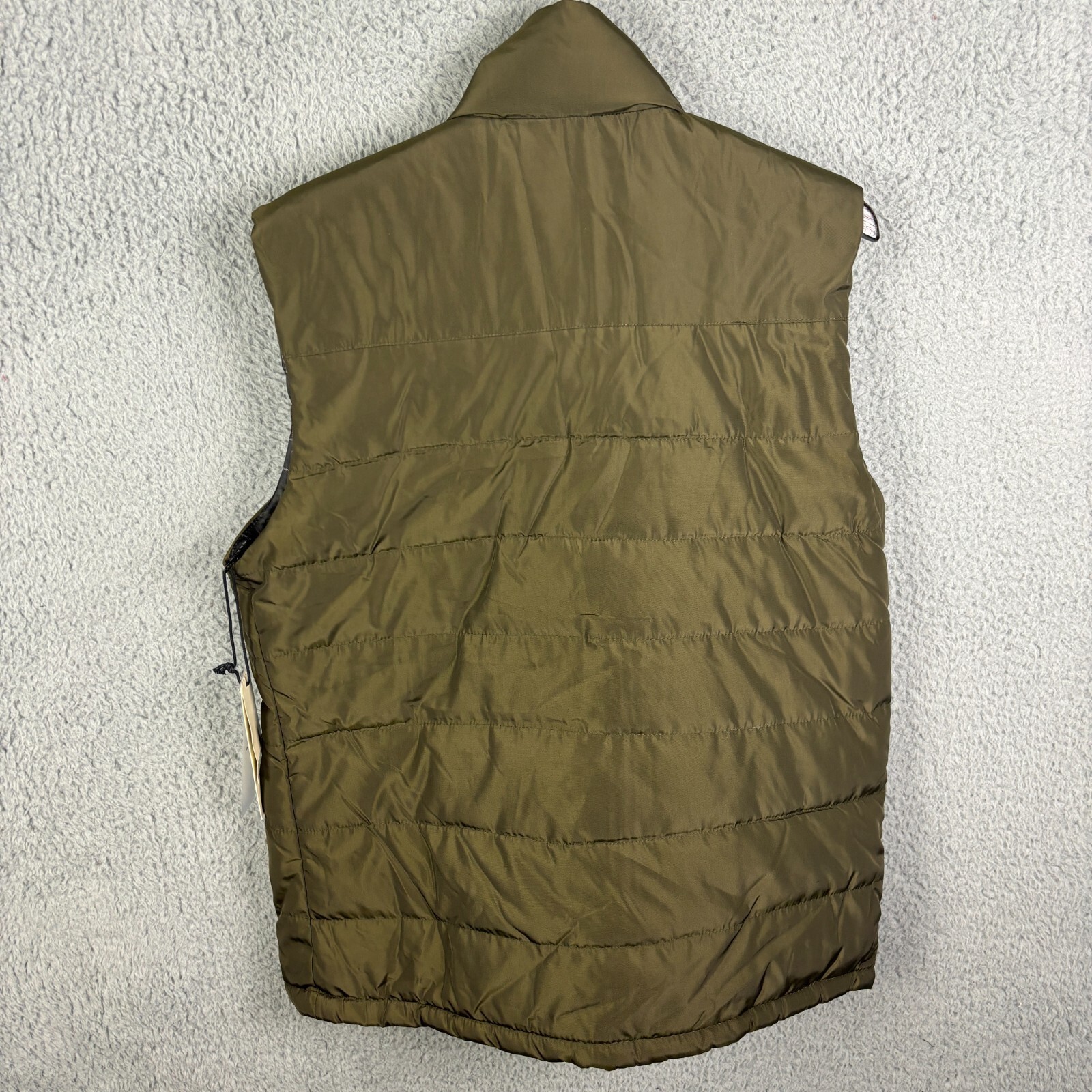 Zakbrand Zak Brand Puffer Vest Men’s Medium Olive Full Zip Pocket Lined NWT