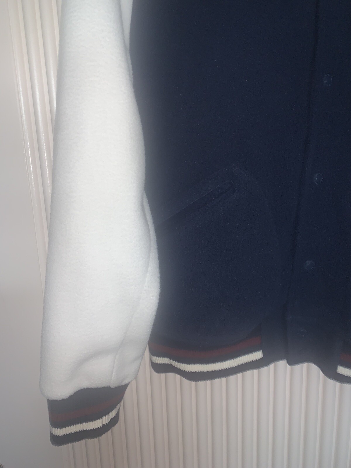 Polo Sport Ralph Lauren Sherpa Fleece Varsity Bomber Jacket Size Large US SELLER