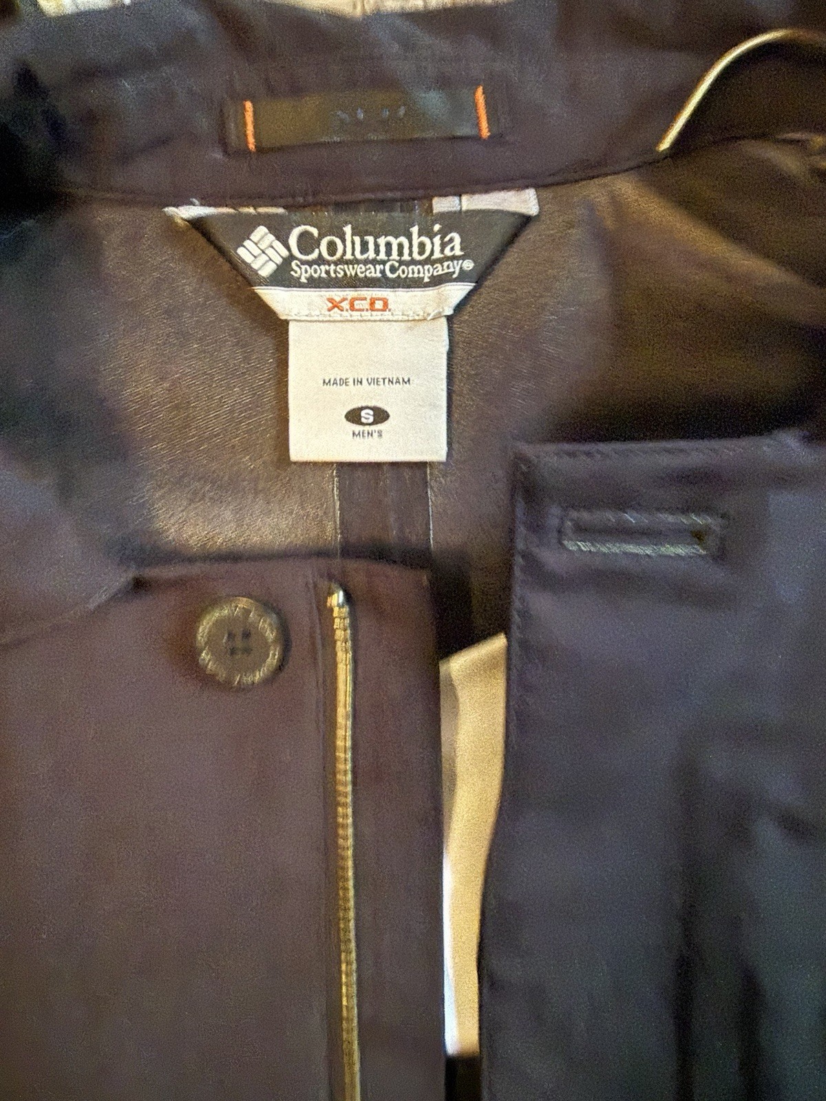 Columbia Men’s Black Full Zip Softshell Jacket w/ Pockets Midweight Size S