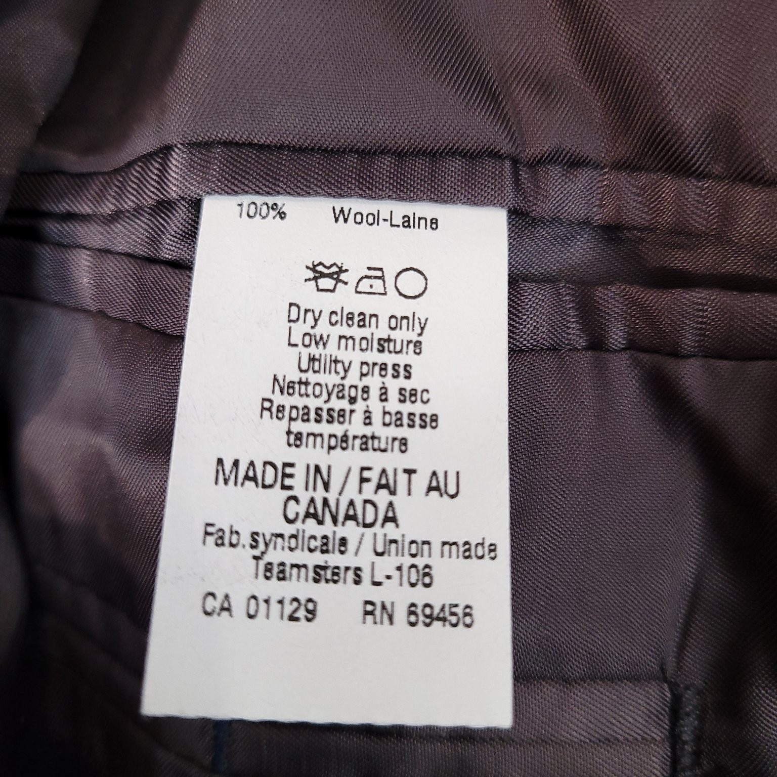 Macy’s Men’s Blazer Gray 38S Wool Dry Clean Only Classic Fit Sport Coat