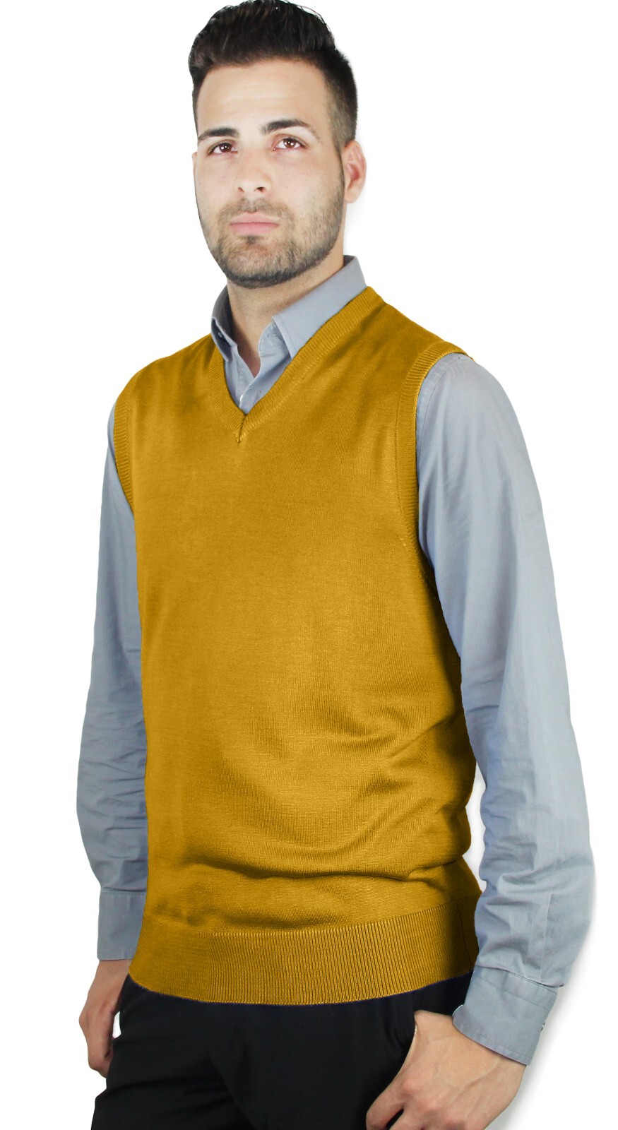 Blue Ocean Mens Solid Sweater Vest (SV-243)