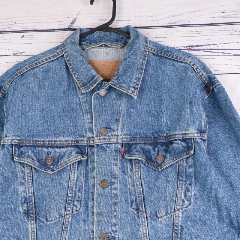 Levi’s Denim Trucker Jacket Mens S Type 3 Vintage Canada Relaxed Boxy 75525