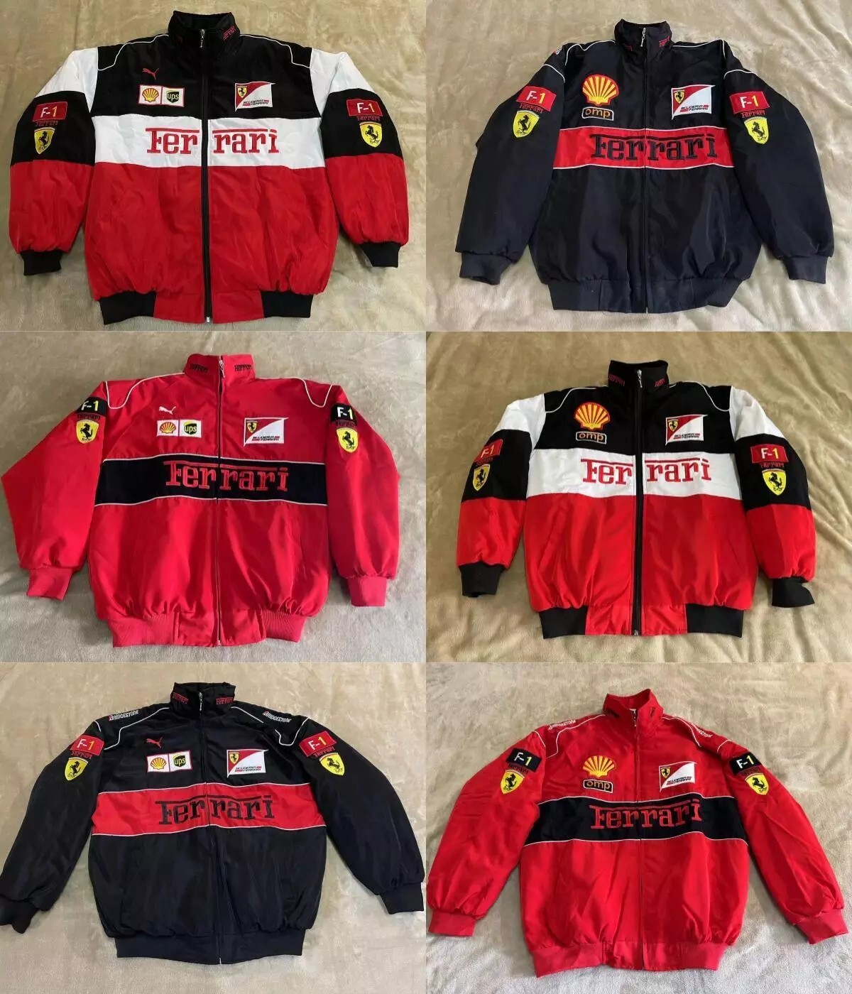 Formula One F-1 Sports Costume Warm Winter Ferrari Motorcycle Jacket Racing Team
