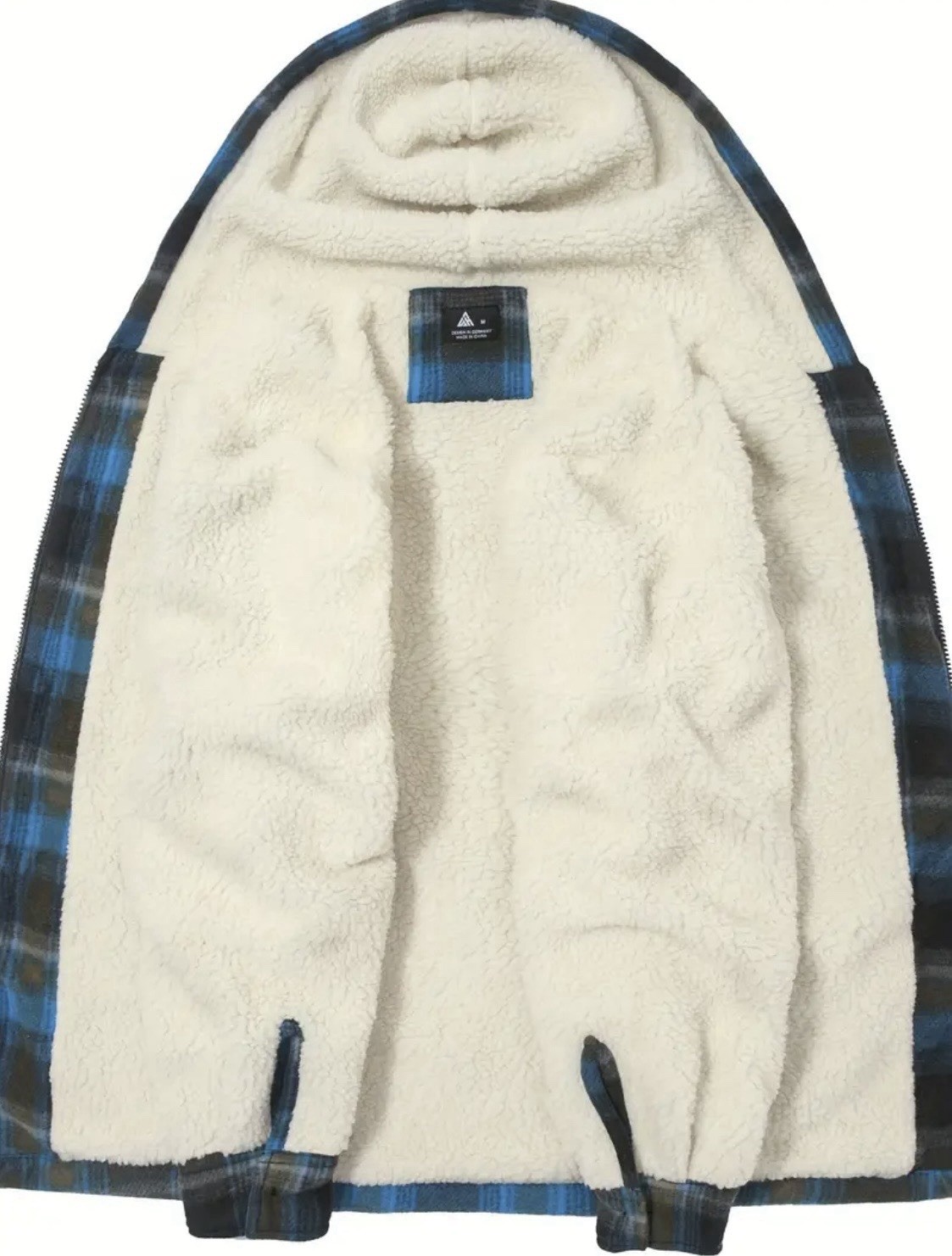Warm Lined Hooded Zipper Jacket XL NEW Shipping Included