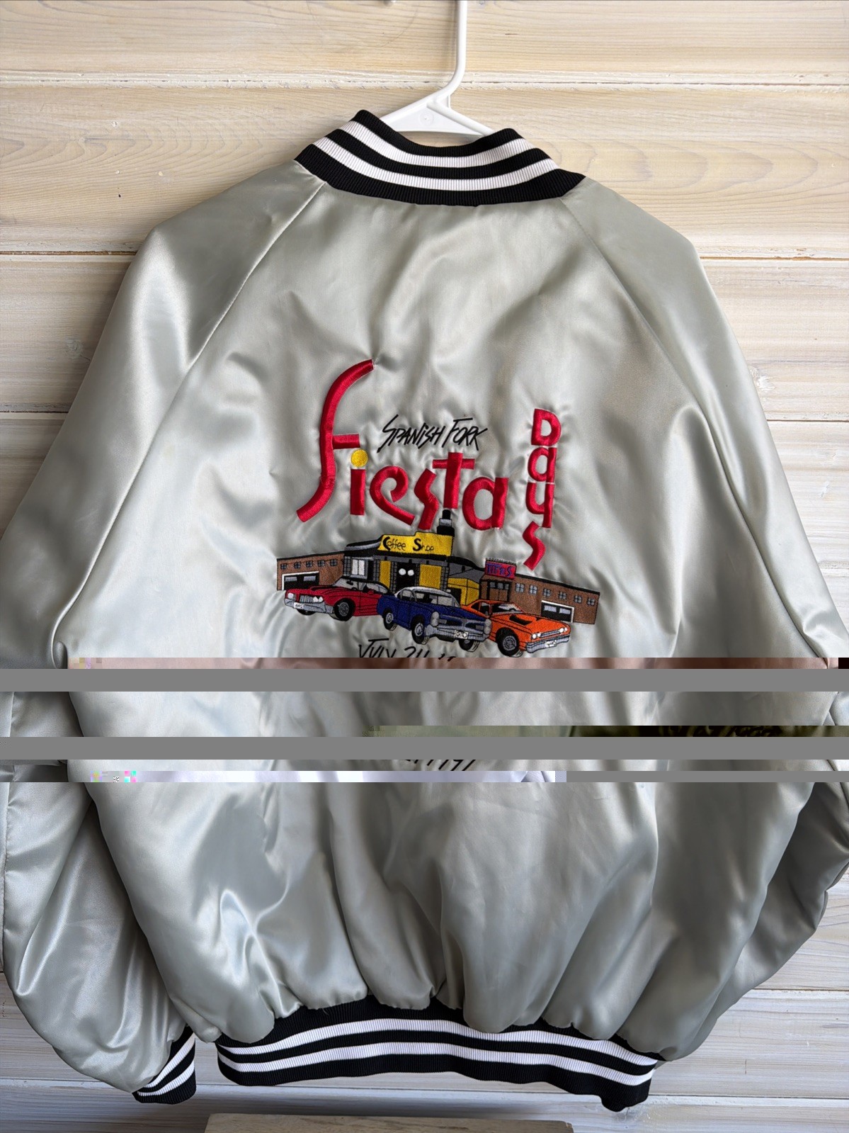 West Ark Vintage 1996 Satin Jacket / coat Size XL Classic Cars USA MADE – Custom