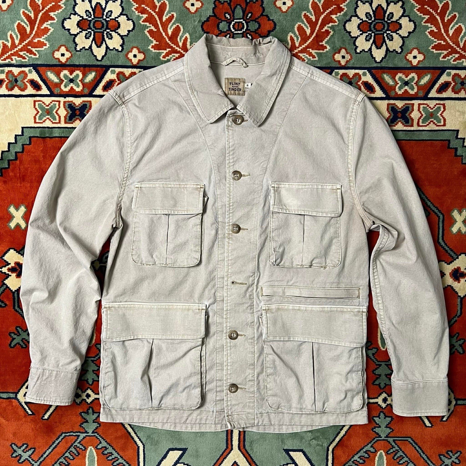 Flint And Tinder Desert Field Mens S Small Huckberry Safari Chore Barn Jacket